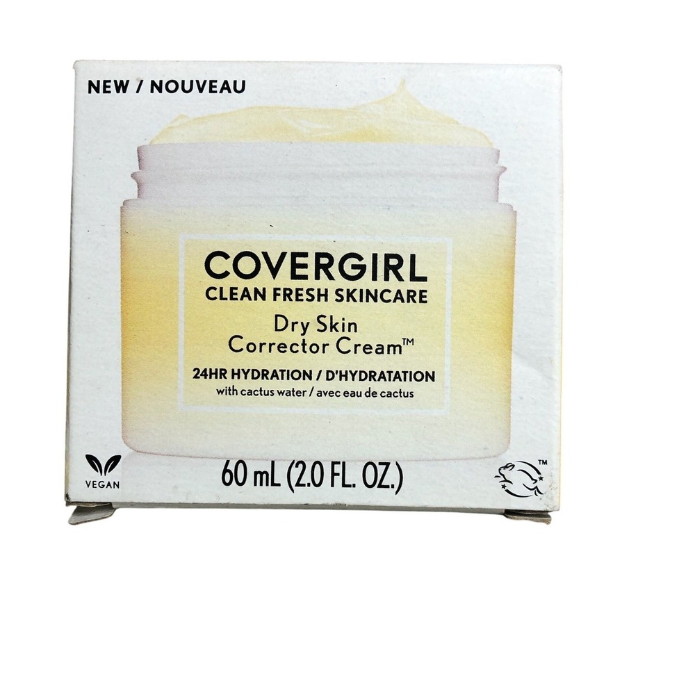 COVERGIRL Dry Skin 24HRโ Hydration Corrector Cream 2.0 FL OZ Vegan New